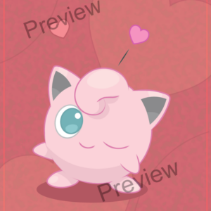 30th Anniversary Pokemon Jigglypuff Valentine