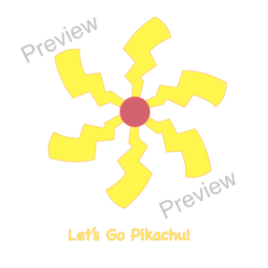 Pokemon Game Flowers (Let's Go Pikachu/Eevee)